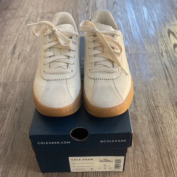Cole Haan GC Brynn Sneaker Beige and Black - Picture 2 of 3